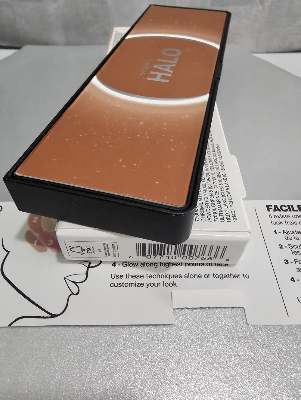 Smashbox Halo Sculpt Glow Palette Contour Blush Highlighter - Back To Cali